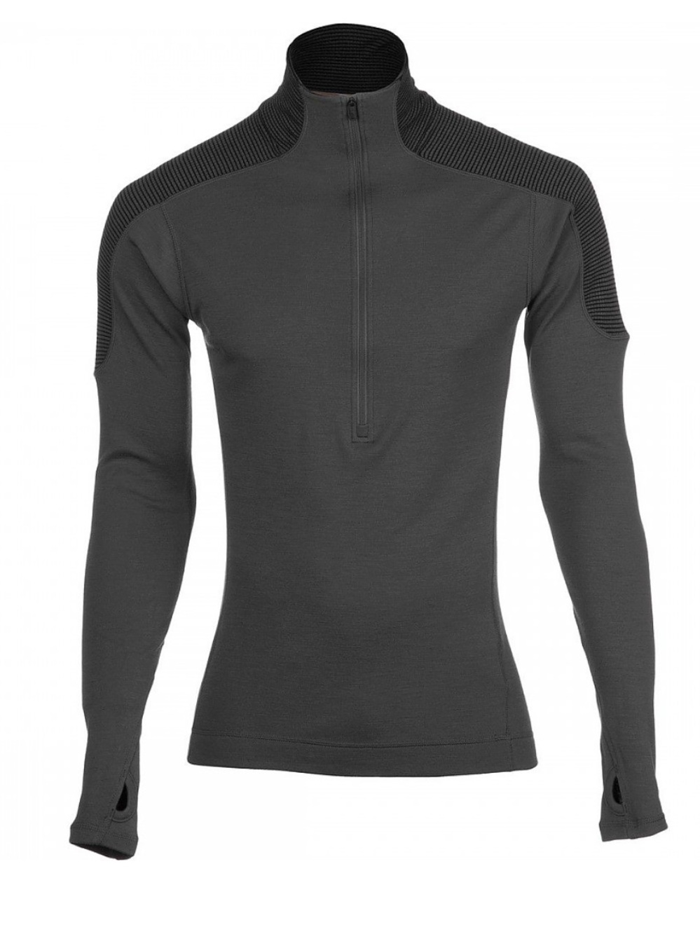 Smartwool Midweight Funnel Zip Charcoal Size S